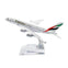 TANG DYNASTY(TM) 1:400 16cm Air Bus A380 Emirates Airlines Metal Airplane Model Plane Toy Plane Model