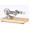 Sunnytech Hot Air Stirling Engine Colourful LED Single Flywheel Education Toy Electricity Power Generator M14-03-S