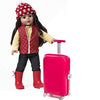 18 inch Doll Travel set including Carry on Luggage with Ticket Passport & 14 accessories.