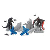 Godzilla Movie Destruction City with Godzilla and MUTO (8 Legged) Figures, plus 3 Destructible Buildings and 5 Military Vehicles