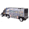 WolVol Transport Car Carrier Truck Toy for Boys and Girls (includes 6 cars and 28 slots)