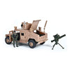 Sunny Days Entertainment Elite Force 1:18 Scale Military M1114 Up-Armored Humvee Vehicle with 14-Point Articulatoin Action Figure, Rotating Gun Turret and Machine Gun Play Set