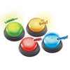 Learning Resources Lights and Sounds Buzzers, Game Show and Classroom Buzzers, Set of 4, Ages 3+