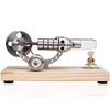 Sunnytech Hot Air Stirling Engine Colourful LED Single Flywheel Education Toy Electricity Power Generator M14-03-S