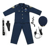 Dress Up America Deluxe Police Dress Up Costume Set - Includes Shirt, Pants, Hat, Belt, Whistle, Gun Holster and Walkie Talkie (Small)