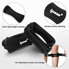 IPOW 2 Pack Knee Pain Relief & Patella Stabilizer Knee Strap Brace Support for Hiking, Soccer, Basketball, Running, Jumpers Knee, Tennis, Tendonitis, Volleyball & Squats, Black