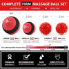 sFera Deep Tissue Massage Balls Set of 4 for Trigger Point Therapy, Myofascial Release | Includes: Small and Large Firm Foam Roller Balls, 2 Spiky Balls, Mesh Bag, Manual