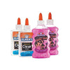 Elmer's Slime Starter Kit, Clear School Glue and Pink Glitter Glue, 4 Count