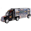 WolVol Transport Car Carrier Truck Toy for Boys and Girls (includes 6 cars and 28 slots)