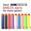 6MILES 200 Pcs 7.2*1.3 Cm EVA Dark Blue Foam Soft Refill Bullet Darts for Nerf N-strike Elite Series Blasters Kid Toy Gun Parts Play Game Slight Fast Firm Accessory Birthday Gift
