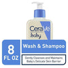 CeraVe Baby Wash & Shampoo | 8 Ounce | Fragrance, Paraben, & Sulfate Free Shampoo for Tear-Free Baby Bath Time