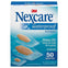 Nexcare Waterproof Clear Bandages Assorted Sizes, 50 Bandages