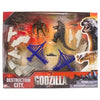 Godzilla Movie Destruction City with Godzilla and MUTO (8 Legged) Figures, plus 3 Destructible Buildings and 5 Military Vehicles