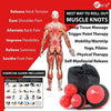 sFera Deep Tissue Massage Balls Set of 4 for Trigger Point Therapy, Myofascial Release | Includes: Small and Large Firm Foam Roller Balls, 2 Spiky Balls, Mesh Bag, Manual