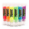 Glominex H60, 6 Pcs, 1 Oz, Assorted Glow in The Dark Paint Tubes, Glow Paint, Glow-in-The-Dark Party Supplies, Glowing Paint, Glow in The Dark Body Paint, Light Up Body Paint