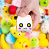 BeYumi Random 16 PCS Squishy Toys(Including 15 PCS Mini + 1 PC Free Big Squishy),Kawaii Soft Cream Scented Slow Rising Food and Animals for Children Toy