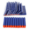 6MILES 200 Pcs 7.2*1.3 Cm EVA Dark Blue Foam Soft Refill Bullet Darts for Nerf N-strike Elite Series Blasters Kid Toy Gun Parts Play Game Slight Fast Firm Accessory Birthday Gift