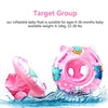 StillCool Baby Swimming Float, Inflatable Swimming Ring with Float Seat for 6 Months-6 Years Children (Pink)