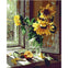 Colour Talk DIY Oil Painting, Paint by Number Kits - Warm Sunflower 16x20 Inch