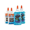 Elmer's Slime Starter Kit, Clear School Glue Clear + Blue Glitter, 4 Count