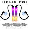 UltraPoi Helix Poi Set LED Poi for Raves and Concerts LED Glow Sick