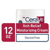 CeraVe Moisturizing Cream for Itch Relief | 12 Ounce | Dry Skin Itch Relief Cream with Pramoxine Hydrochloride | Fragrance Free