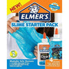 Elmer's Slime Starter Kit, Clear School Glue Clear + Blue Glitter, 4 Count