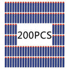 6MILES 200 Pcs 7.2*1.3 Cm EVA Dark Blue Foam Soft Refill Bullet Darts for Nerf N-strike Elite Series Blasters Kid Toy Gun Parts Play Game Slight Fast Firm Accessory Birthday Gift