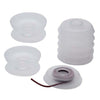 Beadsmith XTL-6103 No Tangle Flexible Plastic Thread Bobbins for Kumihimo or Macrame, White, 1-7/8-Inch, 8-Pack, White, 1.875"