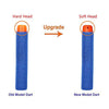 6MILES 200 Pcs 7.2*1.3 Cm EVA Dark Blue Foam Soft Refill Bullet Darts for Nerf N-strike Elite Series Blasters Kid Toy Gun Parts Play Game Slight Fast Firm Accessory Birthday Gift
