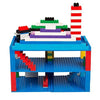 SCS Direct Brick Building Base Plates - 5 x 5 Blue Baseplates (10pcs) - Dual Side Connectivity, Tight Fit w All Brands