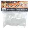 Beadsmith XTL-6103 No Tangle Flexible Plastic Thread Bobbins for Kumihimo or Macrame, White, 1-7/8-Inch, 8-Pack, White, 1.875"
