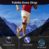 IPOW 2 Pack Knee Pain Relief & Patella Stabilizer Knee Strap Brace Support for Hiking, Soccer, Basketball, Running, Jumpers Knee, Tennis, Tendonitis, Volleyball & Squats, Black