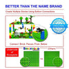 Brickyard Building Blocks 4 Green Baseplates, Improved Design 10 x 10 Inches Large Thick Base Plates for Building Bricks, for Activity Table or Displaying Compatible Construction Toys (4-Pack, Green)